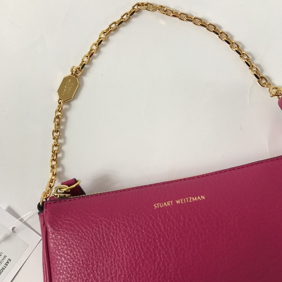 New Stuart Weitzman Eastside Wristlet Clutch Pink - Picture 3 of 7